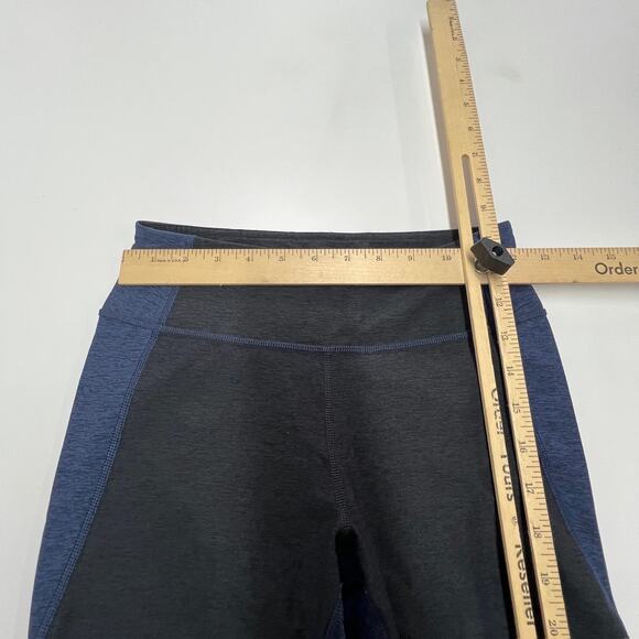 Outdoor Voices Pants Womens Small Blue Black Colorblock Leggings Gym Athletic - Picture 6 of 8